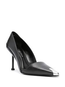 Alexander McQueen Punk 105mm leather pumps - Zwart