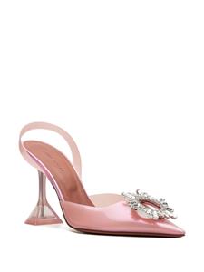 Amina Muaddi Begum 90mm slingback pumps - Roze