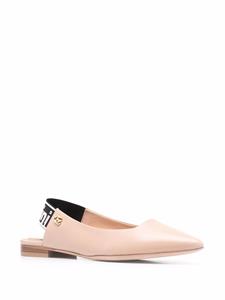 Baldinini Slingback ballerina's met puntige neus - Beige