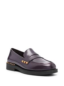 Ash Rockstud-detail leather loafers - Paars