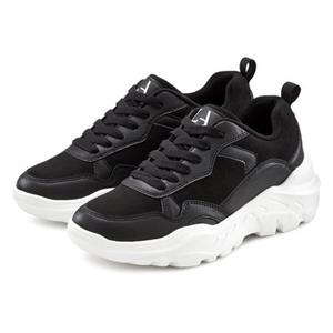 Lascana Sneakers Halfschoen, sportschoen, lichte chunky zool, zachte binnenzool VEGAN