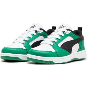 PUMA Rebound V6 Lo sneakers, Groen/Zwart/Wit, Maat 30