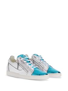 Giuseppe Zanotti Nicki metallic leather sneakers - Zilver