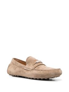 Ferragamo Loafers met logoplakkaat - Beige