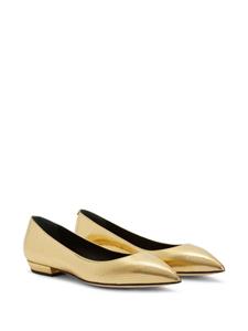 Giuseppe Zanotti Leren ballerina's - Goud