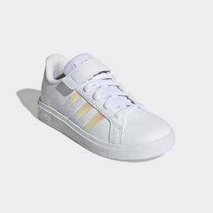 adidas Sportswear Sneaker "GRAND COURT LIFESTYLE COURT ELASTIC LACE AND TOP STRAP", Design auf den Spuren des adidas Superstar