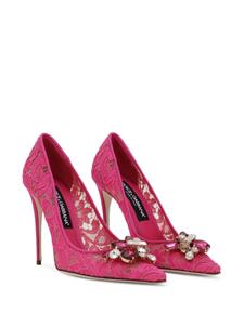 Dolce & Gabbana Belucci pumps met kant - Roze