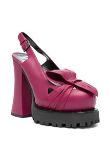 Moschino Leren slingback pumps - Paars