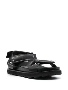 Jil Sander Leren sandalen - Zwart