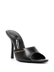 Alexander Wang 110mm open-toe leather mules - Zwart