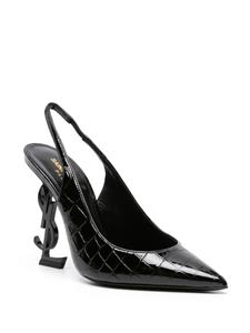 Saint Laurent Opyum 115mm slingback pumps - Zwart