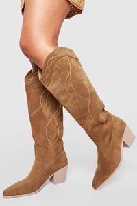 Casual Cowboy Knielaarzen, Dark Tan
