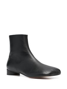 MM6 Maison Margiela Leren enkellaarzen - Zwart