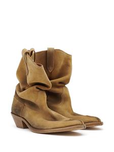 Maison Margiela Enkellaarzen met tabi-neus - Bruin