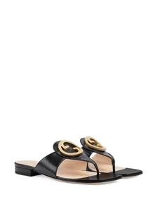 Gucci Blondie sandalen met GG logo - Zwart