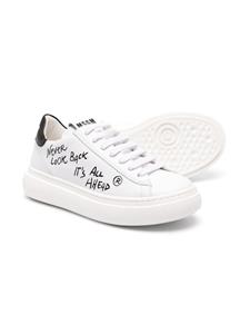 MSGM Kids Sneakers met tekst - Wit