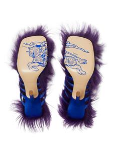 Burberry Satijnen sandalen - Blauw