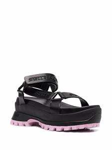 Stella McCartney Sandalen met plateauzool - Zwart