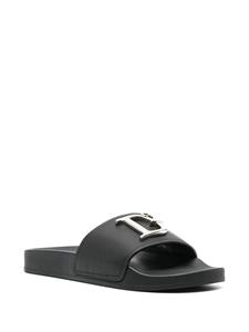 Dsquared2 Slippers met logoplakkaat - Wit