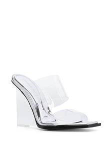 Alexander McQueen Sasha sandalen met sleehak - Zilver