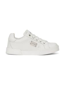 Dolce & Gabbana Kids Sneakers met logoplakkaat - Wit