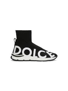 Dolce & Gabbana Kids Sneakers met logoprint - Zwart