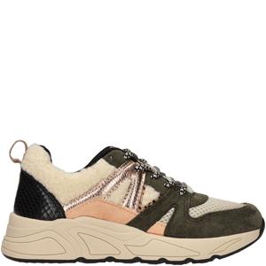 POSH By Poelman Sneaker Meisjes Groen/Beige