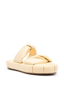 Themoirè Phoenix gedraaide slippers - Geel