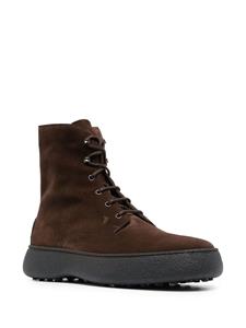 Tod's Leren veterlaarzen - Bruin