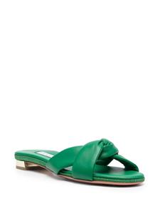 Aquazzura Olie leren sandalen - Groen