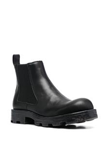 Diesel Leren Chelsea laarzen - Zwart