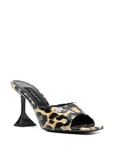 Philipp Plein Sandalen met luipaardprint - Zwart