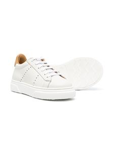 Eleventy Kids Geperforeerde sneakers - Beige
