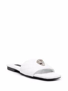 Philipp Plein Sandalen met kristallen - Wit