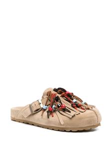 Scarosso Gea suede mules - Beige