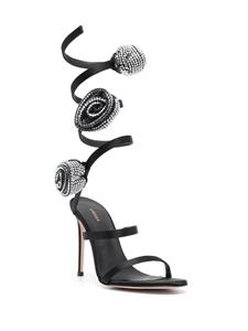 Le Silla Rose leren sandalen - Zwart