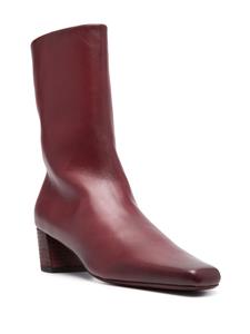 Marsèll 45mm square-toe leather boots - Rood