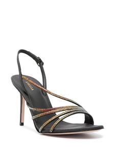Le Silla Scarlet sandalen verfraaid met stras - Zwart