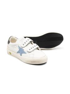 Golden Goose Kids May School sneakers met klittenband - Wit