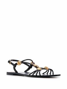 Tory Burch Capri sandalen met logoplakkaat - Zwart