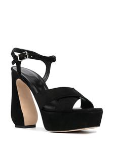 Sergio Rossi Sandalen met open neus - Zwart