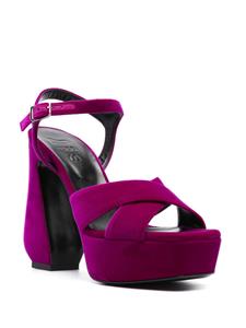Sergio Rossi Sandalen met plateauzool - Paars