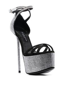 Philipp Plein Sandalen verfraaid met kristallen - Wit