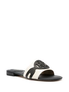 Lauren Ralph Lauren Slippers met logo-patch - Beige