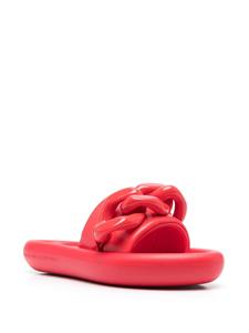 Stella McCartney Slippers verfraaid met ketting - Rood