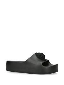 Kurt Geiger London Eagle Head chunky slippers - Zwart