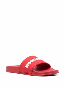 Dsquared2 Slippers met logoprint - Rood