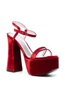 Philosophy Di Lorenzo Serafini Sandalen met fluwelen afwerking - Rood