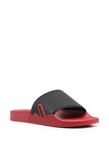 Raf Simons Slippers met contrasterend bandje - Zwart