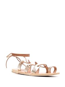 Ancient Greek Sandals Alcyone sandalen met veters - Metallic